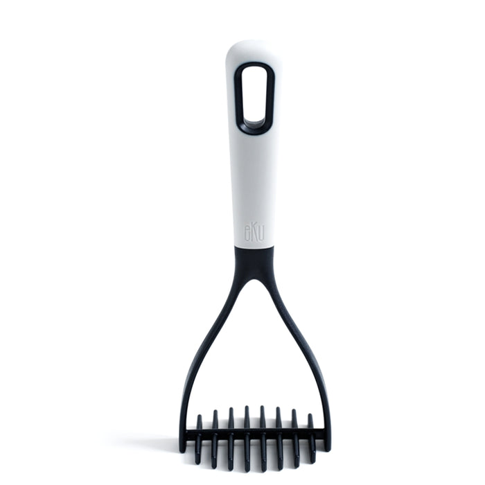 eKu Nylon Potato Masher, Caviar Grey