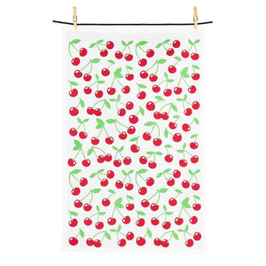 Abbott Tea Towel & Swedish Dishcloth Set, Cherries