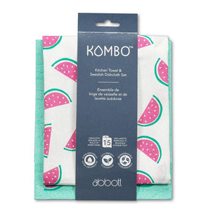 Abbott Tea Towel & Swedish Dishcloth Set, Watermelon