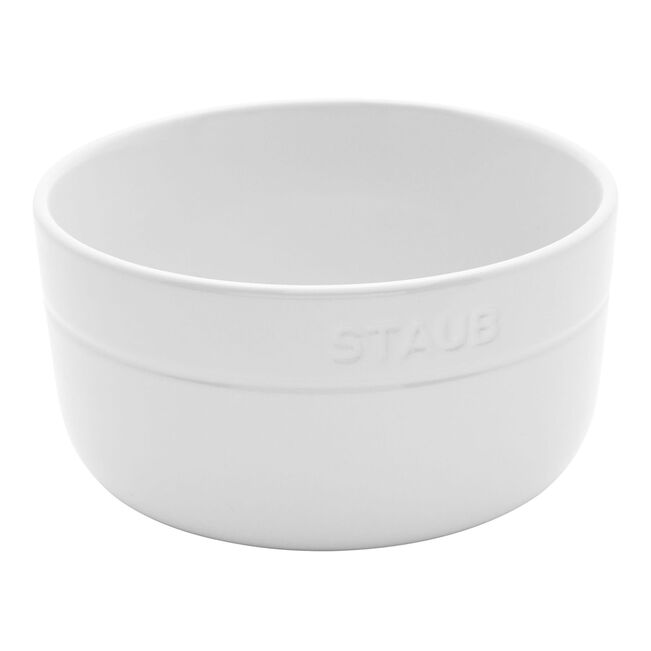 STAUB Cereal Bowls Set of 4, White