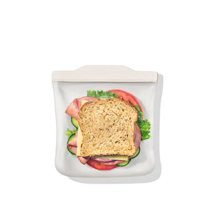 OXO Reusable Silicone Sandwich Bag 828ml | 28oz, Oat White