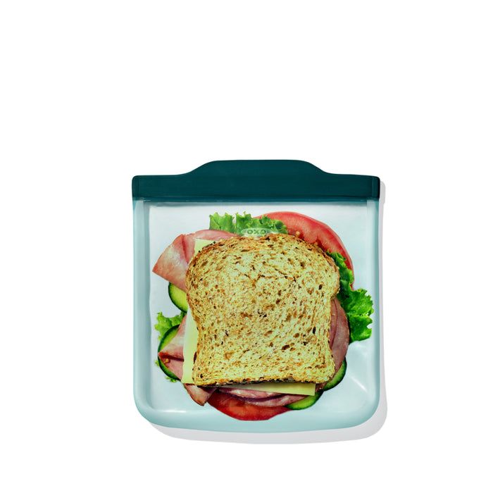 OXO Reusable Silicone Sandwich Bag 828ml | 28oz, Blue Lagoon