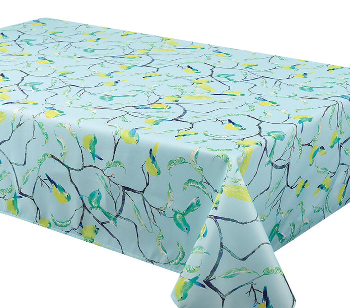 Texstyles Deco Tablecloth 58 x 78 Inch, Chant Green