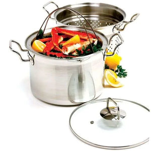 Krona Stock Pot & Steamer 4pc Set