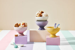 Le Creuset Footed Ice Cream Bowls Set of 4, Sorbet Collection