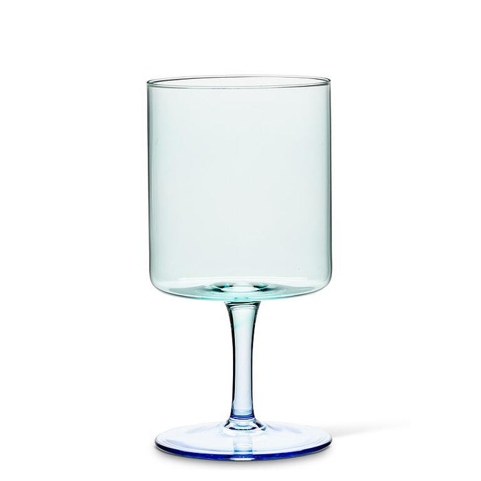 Abbott Short Stem Wine Glass 12oz, Sky Blue