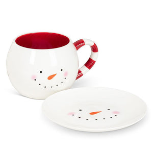 Abbott Ball Mug 16oz, Snowman Face