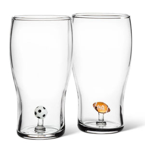 Abbott Beer Glass 20oz, Soccer Icon