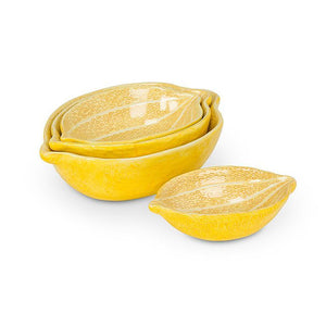 Abbott Nesting Bowls Set of 4, Lemon