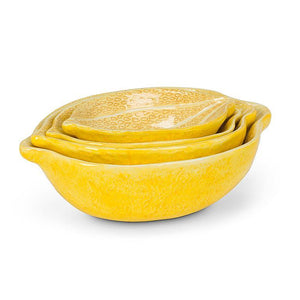 Abbott Nesting Bowls Set of 4, Lemon