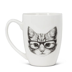 Abbott Mug 12oz, Pen & Ink Cat