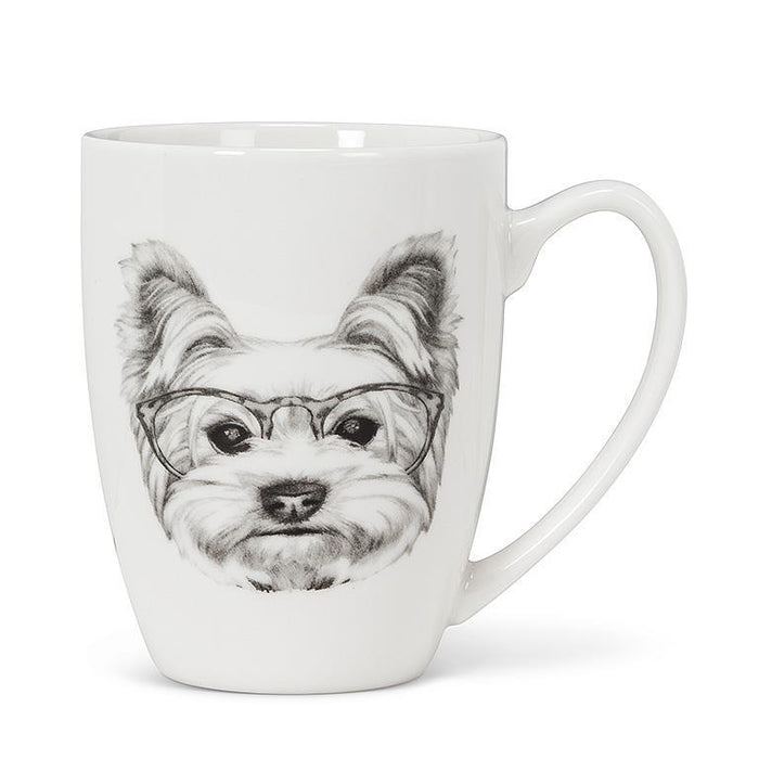 Abbott Mug 12oz, Pen & Ink Yorkie