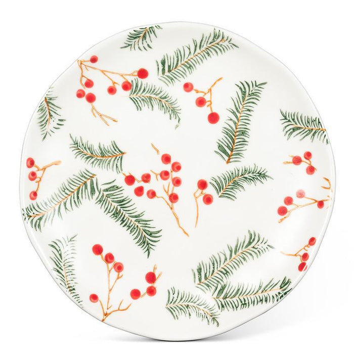 Abbott Appetizer Plate 6 Inch, Pine & Berries