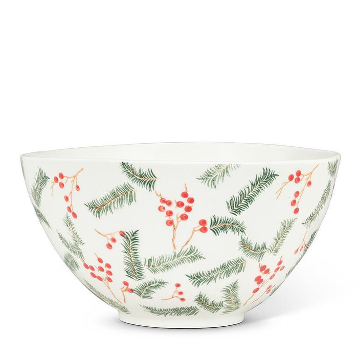 Abbott Large Bowl 9 Inch, Pine & Berries