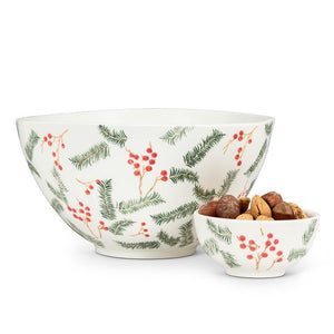 Abbott Small Bowl 4 Inch, Pine & Berries