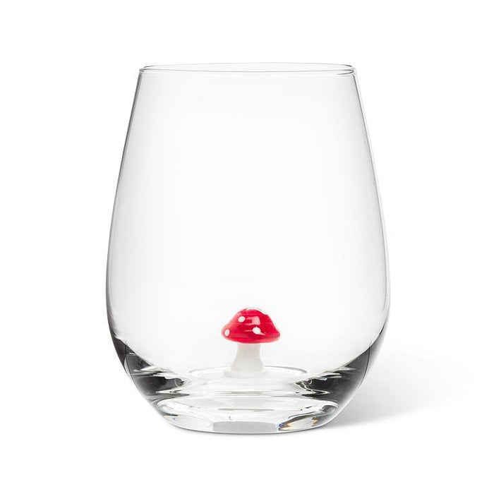 Abbott Stemless Wine Glass, Mushroom