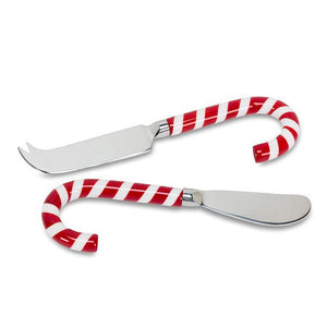 Abbott Cheese Knife with Candy Cane Handle