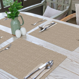 Natural Living Antimicrobial Weave Placemat, Taupe