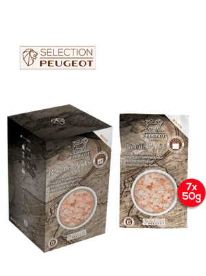 Peugeot Salt Mill Refill Bolivian Pink Rock Salt Box Set (7 x 50g Sachets)