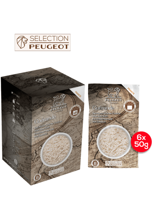 Peugeot Salt Mill Refill Wet Sea Salt Box Set (6 x 50g Sachets)