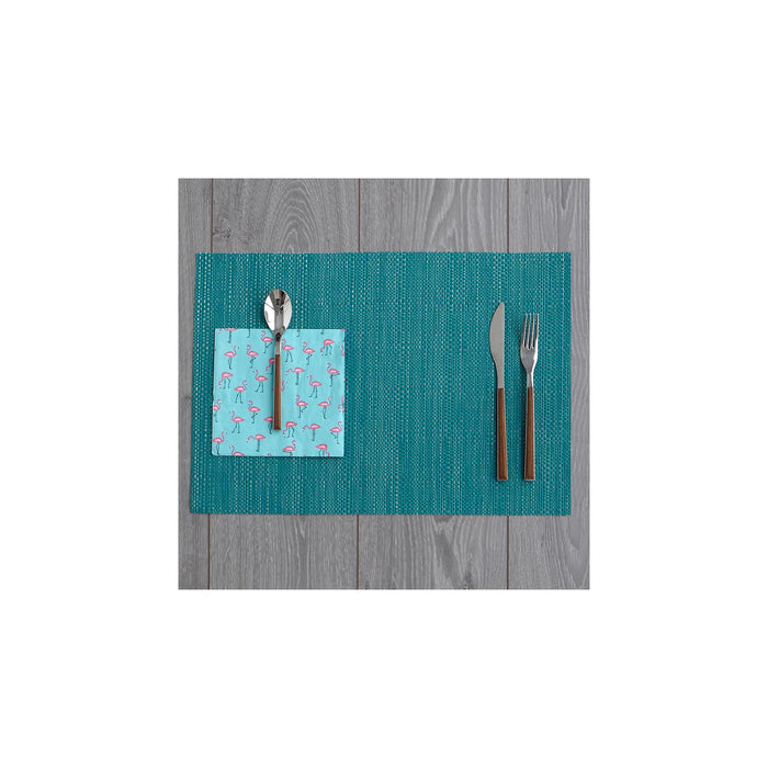 Harman Trace Basketweave Placemat, Aqua