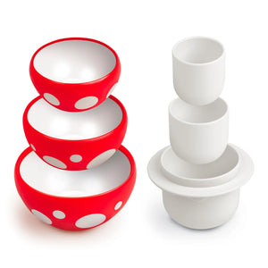 FRED Nesting Measuring Cup Set, Mushrooms