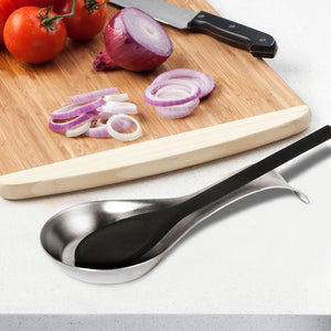 OGGI Curved Spoon Rest, Stainless Steel