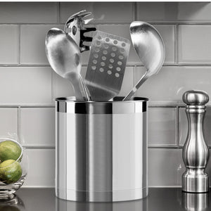 OGGI Jumbo Utensil Holder, Stainless Steel