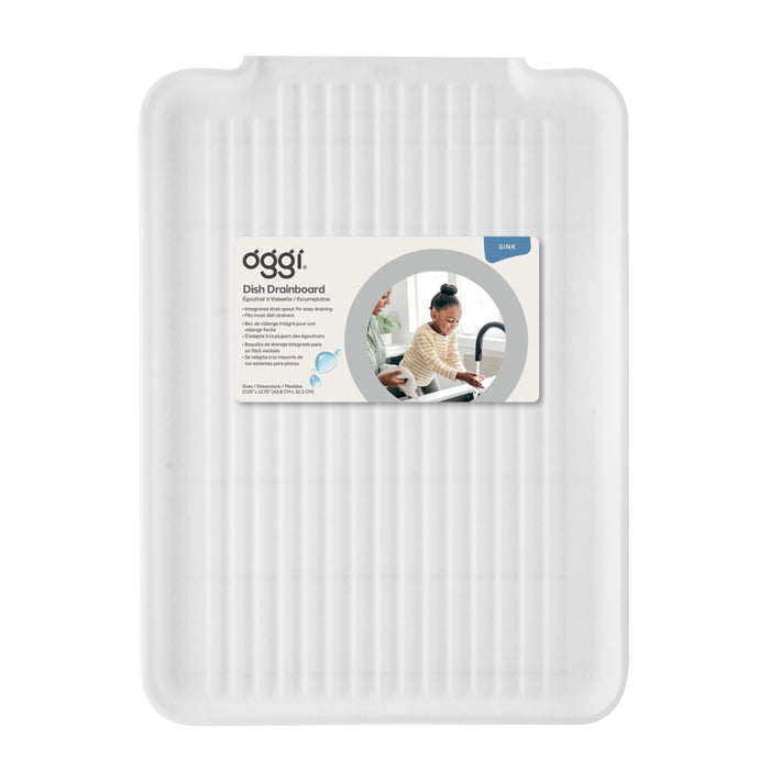 OGGI Dish Drain Board, White