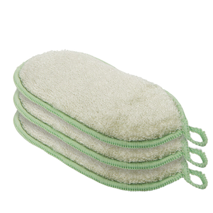 OGGI Bamboo Kitchen Sponges Set of 3, Sage