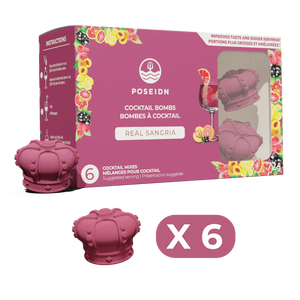 Poseidn Cocktail Bomb Set of 6, Sangria