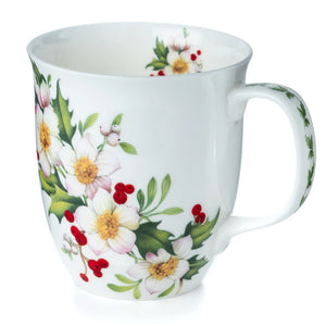 McIntosh Java Mug, Botanical Flowers Festive Floral