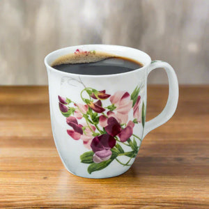 McIntosh Java Mug, Botanical Flowers Pink Sweet Pea