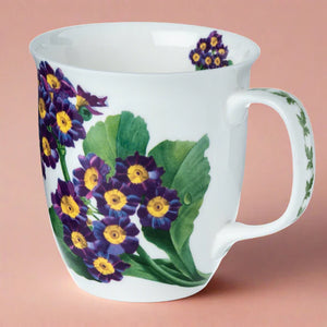 McIntosh Java Mug, Botanical Flowers Purple Primrose