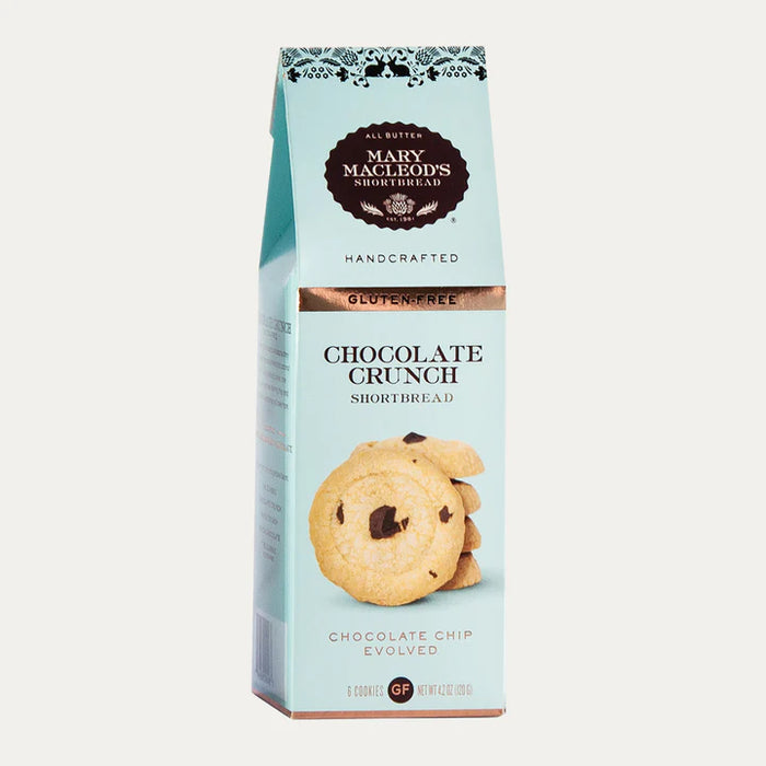 Mary Macleod's Shortbread Blue Peaked Box Shortbread Cookies, Chocolate Crunch Gluten Free