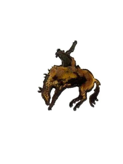 Dazzling Gourmet Rusted Magnet, Bronc Rider