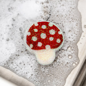 Kikkerland Mushroom Scrub Sponge Set of 2