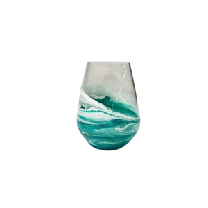 Lynn & Liana Designs Resin Wine Glass, Caribbean Blue