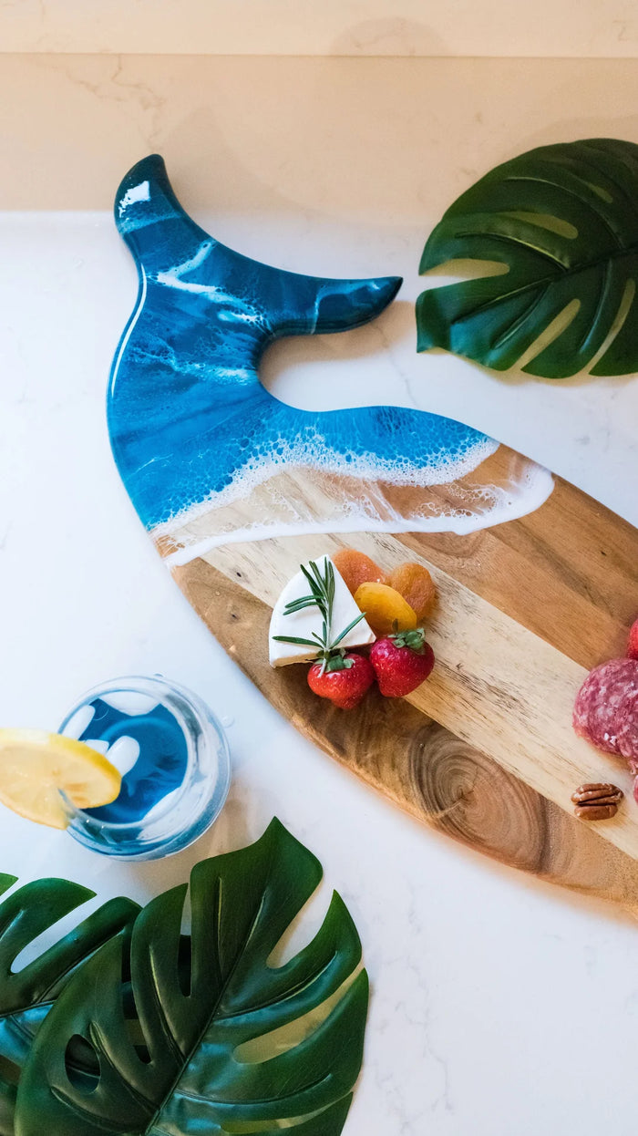 Lynn & Liana Designs Whale Charcuterie Board, Ocean Vibes