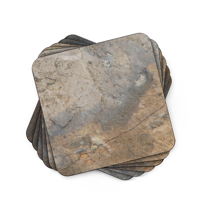 Pimpernel Coasters Set of 6, Earth Slate