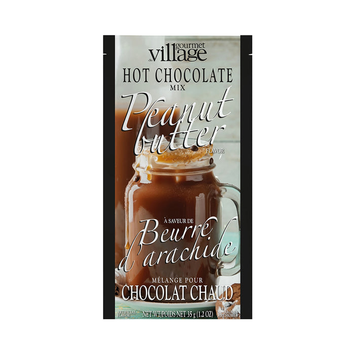 Gourmet Village Hot Chocolate Drink Mix, Peanut Butter