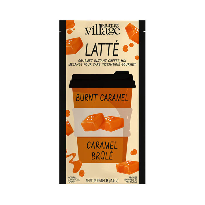 Gourmet Village Instant Coffee Mix, Burnt Caramel Latte