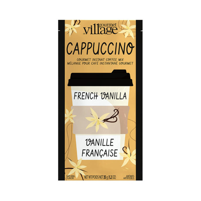 Gourmet Village Instant Coffee Mix, French Vanilla Cappuccino