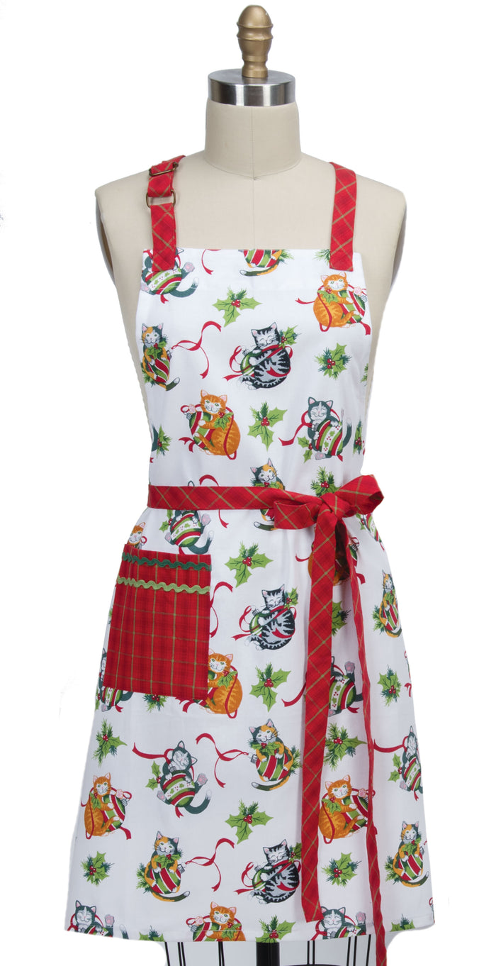 Kay Dee Apron Adult Chef, Meowy Christmas