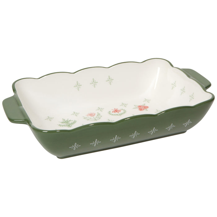 Danica Heirloom Camellia Baking Dish, Green