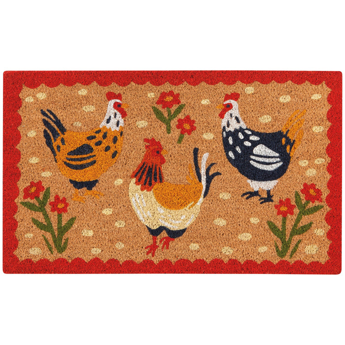 Danica Now Designs Doormat, Free Range Rooster