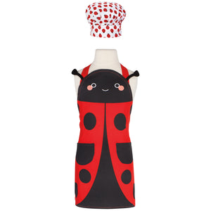 Danica Jubilee Apron Kids Daydream with Chef's Hat, Ladybug