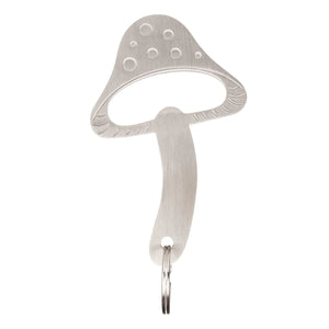 Kikkerland Keychain Bottle Opener, Mushroom