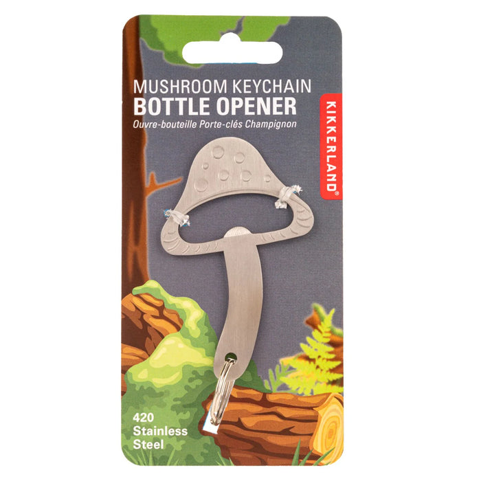 Kikkerland Keychain Bottle Opener, Mushroom