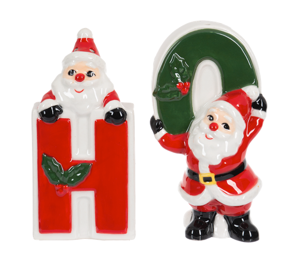 Ganz Salt & Pepper Set, Santa "H-O"